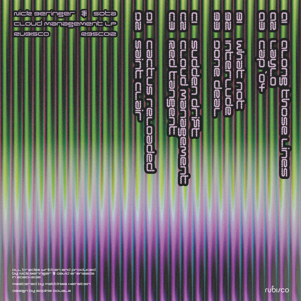 Nick Beringer & Sota (7) : Cloud Management LP (2x12", Album)