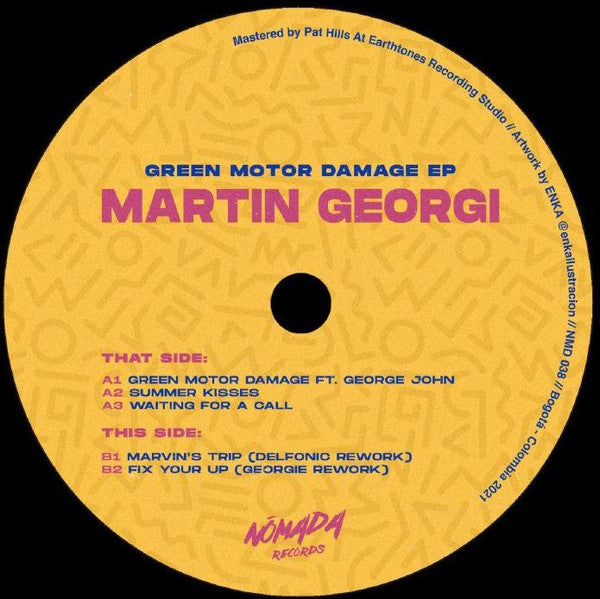 Martin Georgi : Motor City Damage EP (12", Single)