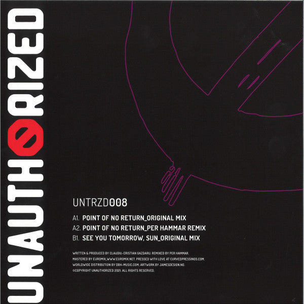 Dubphone : Point Of No Return (12", EP)