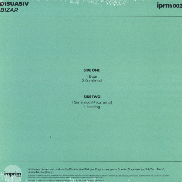 Disuasiv : Bizar (12", EP)