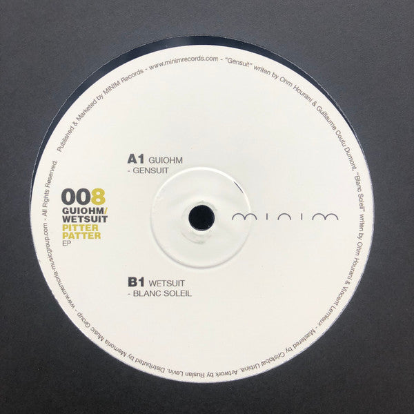 Guiohm / Wetsuit : Pitter Patter EP (12", EP)