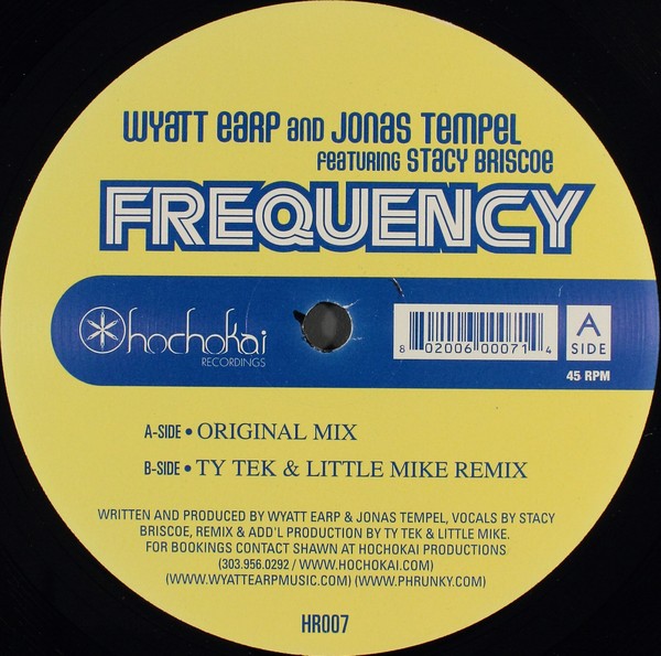 Wyatt Earp & Jonas Tempel : Frequency (12")