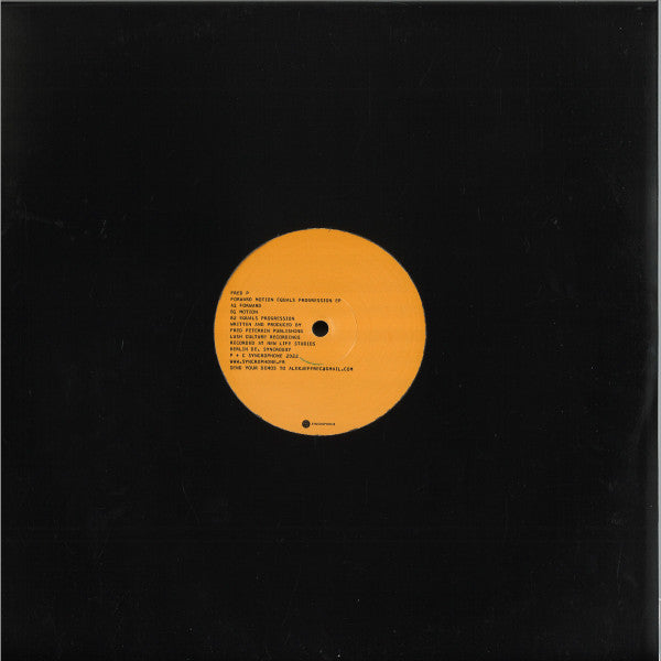 Fred P. : Forward Motion Equals Progression (12", Gre)
