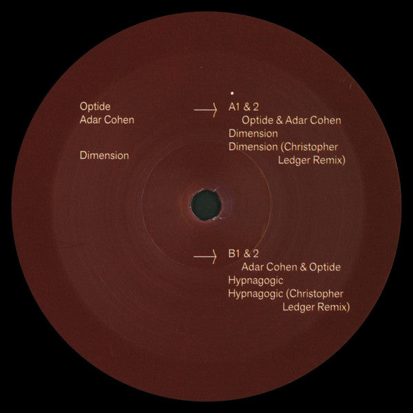 Optide & Adar Cohen : Dimension EP (12", EP)