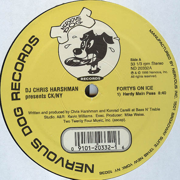 DJ Chris Harshman* ,Presents CK/NY : Fortys On Ice (12")