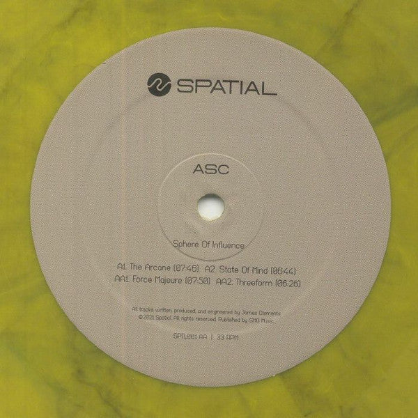 ASC : Sphere Of Influence (12", EP, RP, Yel)