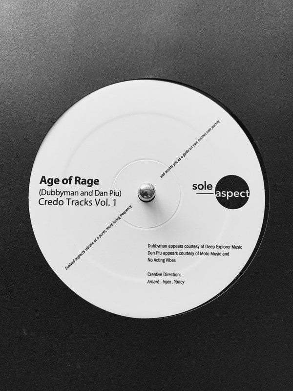 Age Of Rage (2) : Credo Tracks Vol. 1 (12", EP)