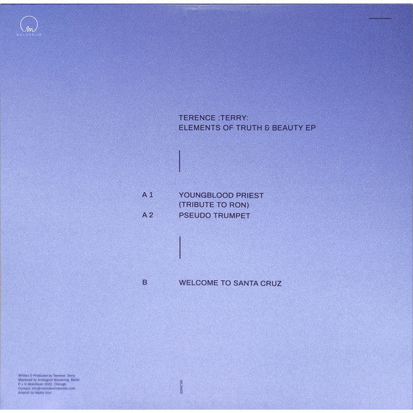 Terry : Elements Of Truth & Beauty Ep (12", EP)