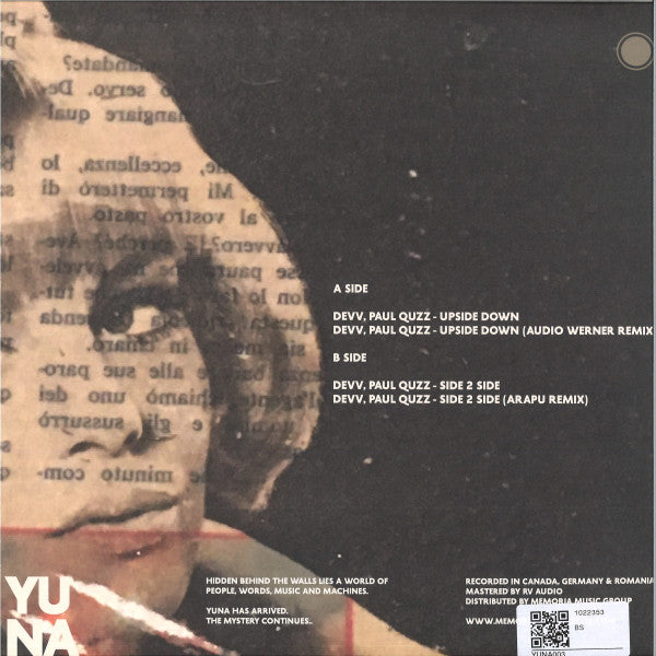 Devv (2), Paul Quzz : Upside Down / Side 2 Side (12")