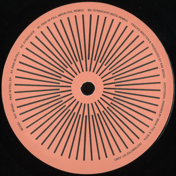 Ray Mono : Paid In Full Ep (12", EP)