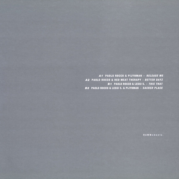 Paolo Rocco & Various : RAWM10 (12", EP)