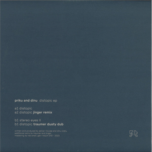 Priku, Dinu (4) : Distopic EP (12", EP)