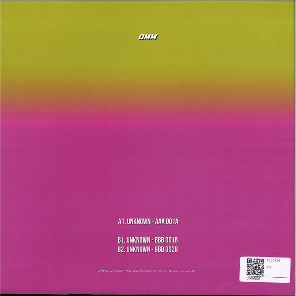 Unknown Artist : OMM 007 (12", EP)