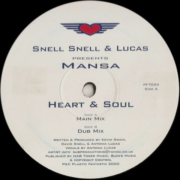 Snell Snell & Lucas* Presents Mansa : Heart & Soul (12")