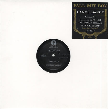 Fall Out Boy : Dance, Dance (12", Promo)