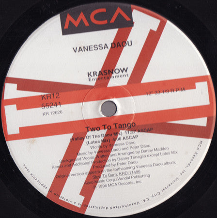 Vanessa Daou : Two To Tango (12")