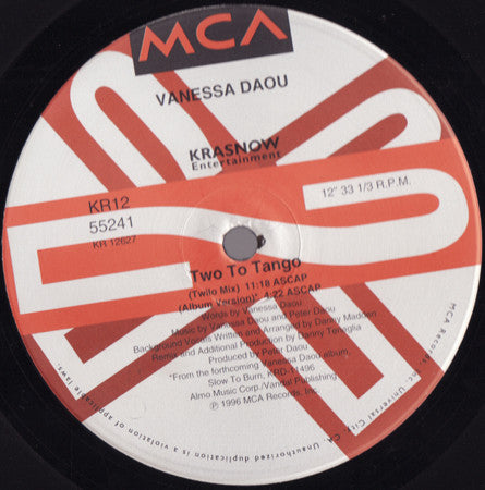 Vanessa Daou : Two To Tango (12")