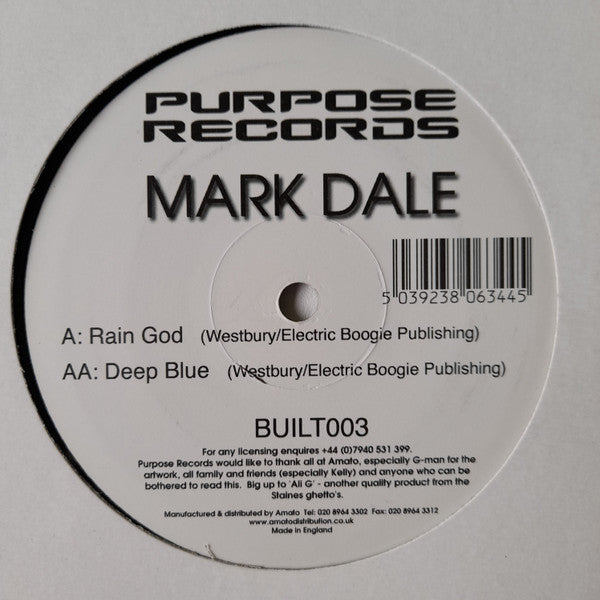 Mark Dale : Rain God (12")