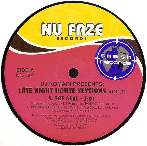 DJ Romain : Late Night House Session Vol # 1 (12")