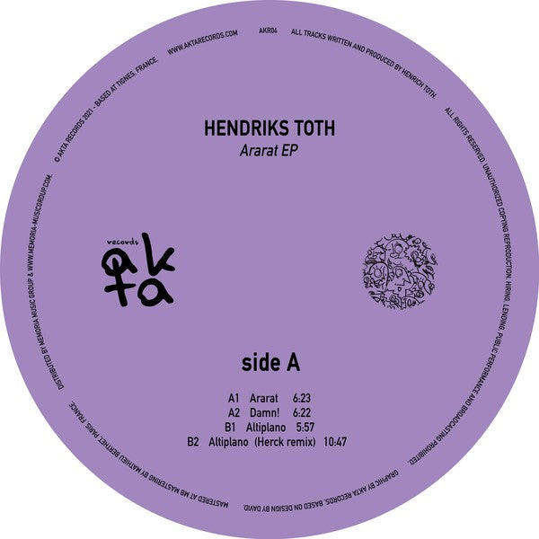 Hendriks Toth - Ararat EP (Akta Records) (M)