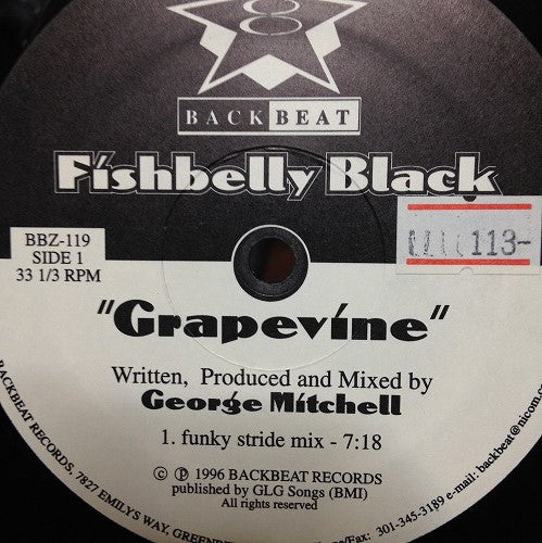 Fishbelly Black : Funk Cafe / Grapevine (12")