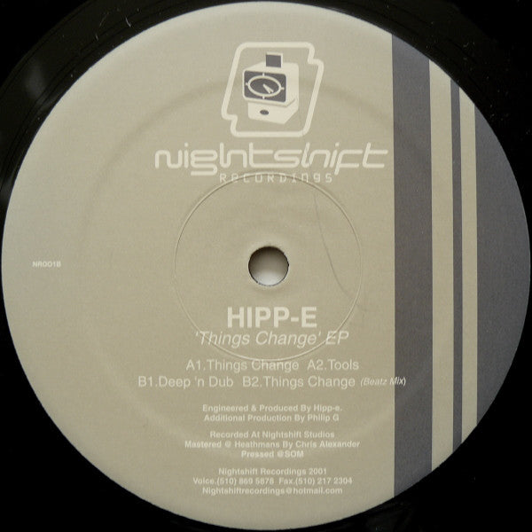 Hipp-E : Things Change EP (12", EP)