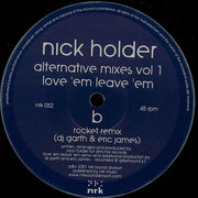Nick Holder : Alternative Mixes Vol. 1 (12")