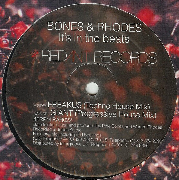 Bones & Rhodes : It's In The Beats (12")