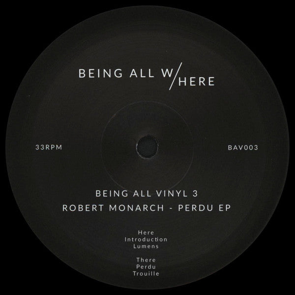 Robert Monarch : Perdu EP (12", EP)