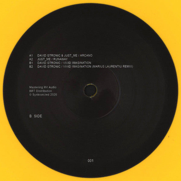 David Gtronic & Just_Me : Arcano EP (12", EP, Yel)
