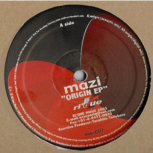 Mazi* : Origin EP (12", EP)