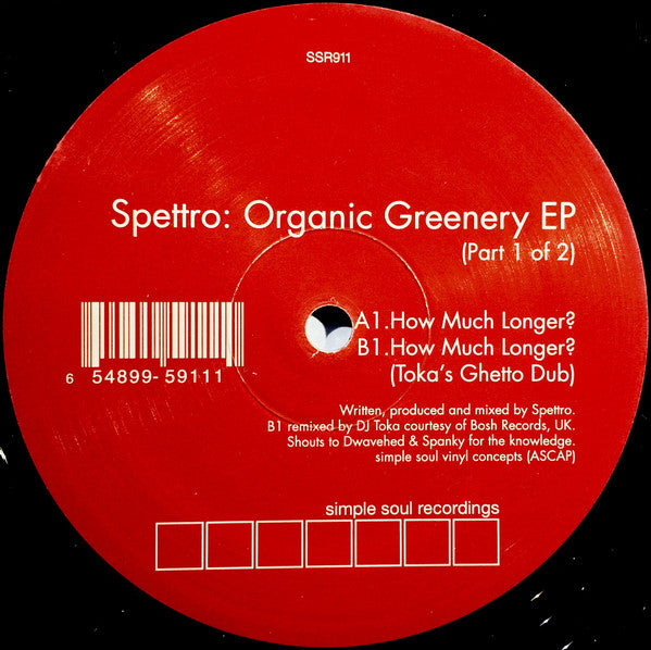 Spettro* : Organic Greenery Part 1 (12")