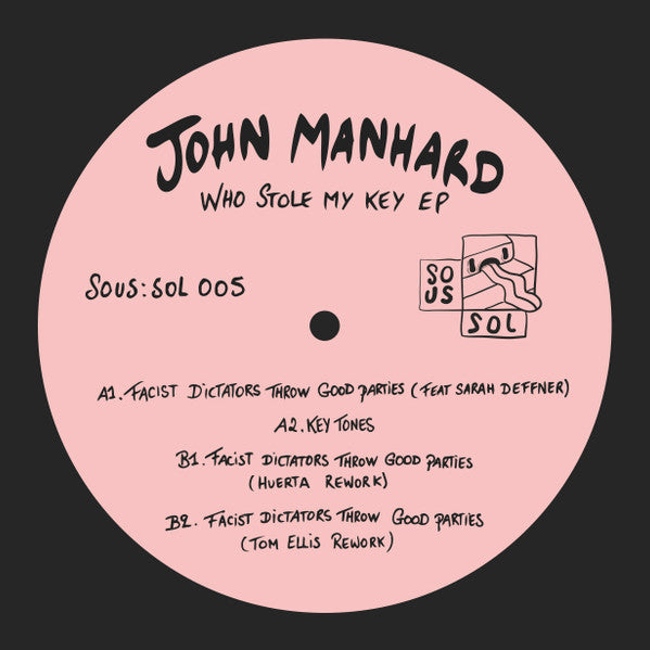 John Manhard : Who Stole My Key EP (12", EP, 180)