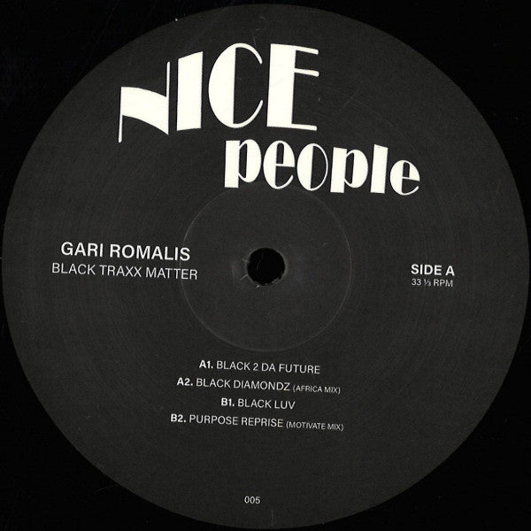 Gari Romalis : Black Traxx Matter (12", EP)