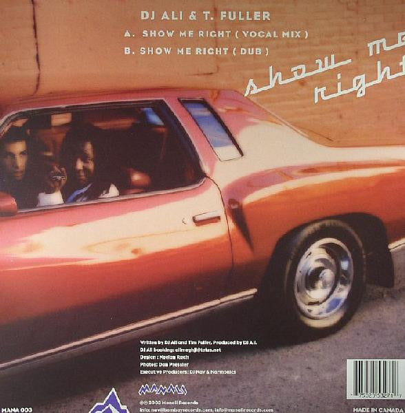 DJ Ali & Tim Fuller : Show Me Right (12")