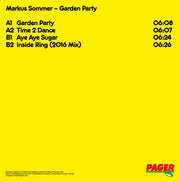 Markus Sommer (2) : Garden Party (12")