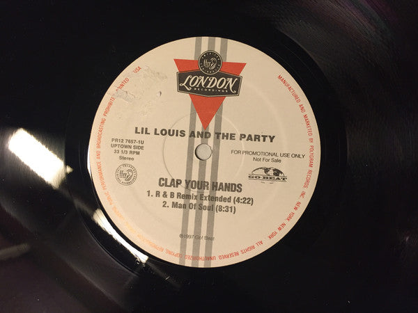 Lil Louis & The Party* : Clap Your Hands (12", Promo)