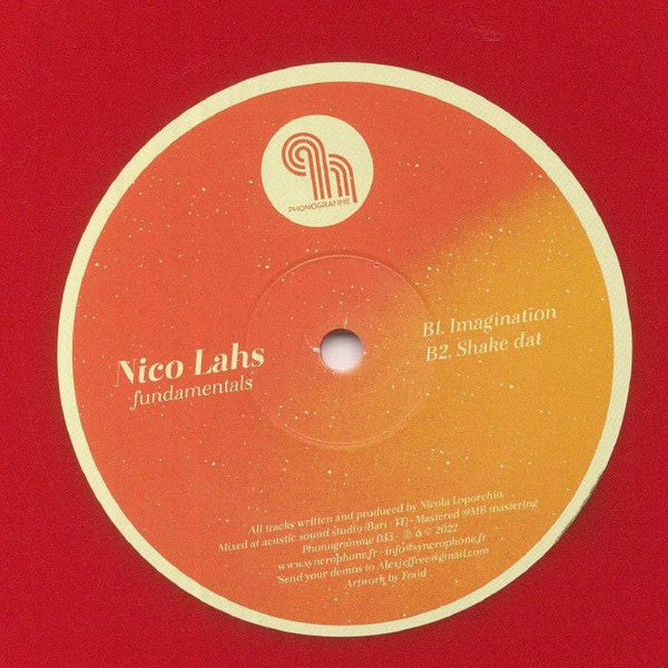Nico Lahs : Fundamentals (12", Ltd, Red)