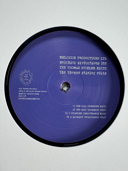 Melchior Productions LTD* : The Thomas Stieler Edits (2x12" + 12", EP)