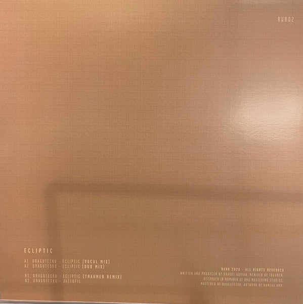 Dragutesku : Ecliptic (12", EP, Ltd)