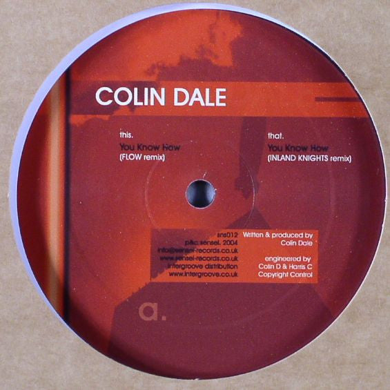 Colin Dale : You Know How (Remixes) (12")