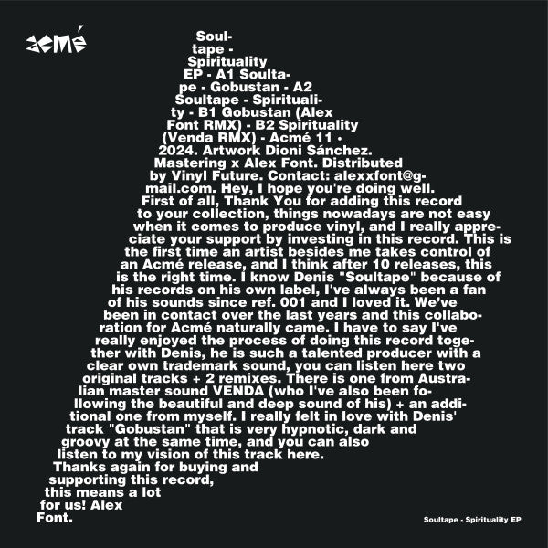 Soultape : Spirituality EP (12", EP)