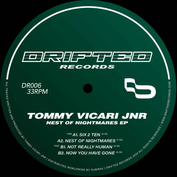 Tommy Vicari jnr : Nest of Nightmares EP (12", EP)