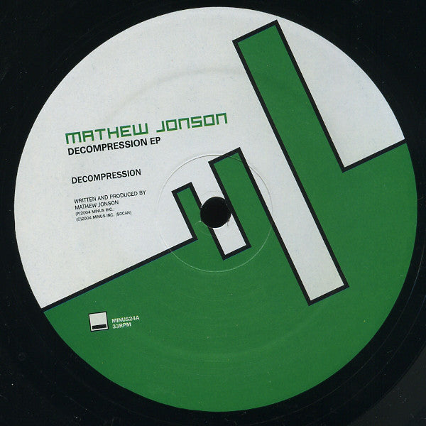 Mathew Jonson : Decompression EP (12", EP)