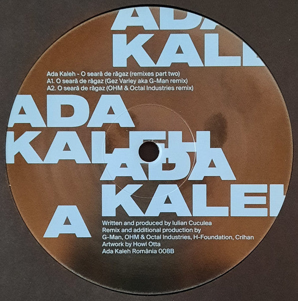 Ada Kaleh : O Seara De Ragaz (Remixes Part Two) (12", EP)