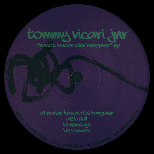 Tommy Vicari jnr : Francis Bacon Size Hangover EP (12", EP)