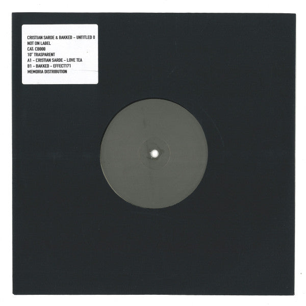 Cristian Sarde & Bakked : Untitled 0 (10", Ltd, Tra)
