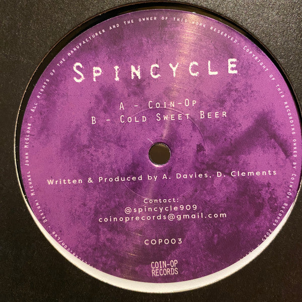Spincycle : Coin-Op / Cold Sweet Beer (12", EP)