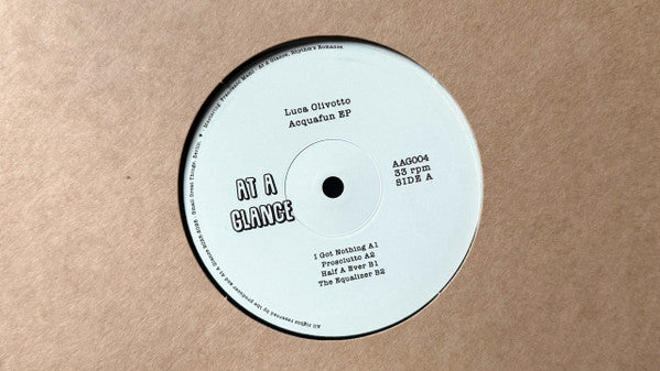 Luca Olivotto : Acquafun EP (12", EP)