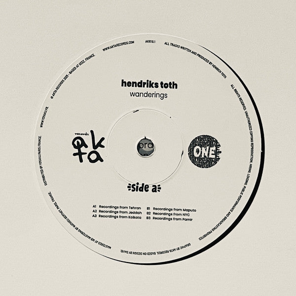 Hendriks Toth : Wanderings (one) (LP, 180)